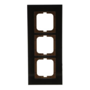 Busch-Jaeger Rahmen 3-fach schwarz, Glas 1723-825-3