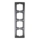 Busch-Jaeger Rahmen 4-fach chrom matt 1724-80