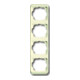Busch-Jaeger Rahmen 4-fach elf/ws, senkr. alpha 1734-22G