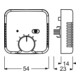 Busch-Jaeger Raumtemp.regler-Einsatz 230V, 10A 1095 UTA-3