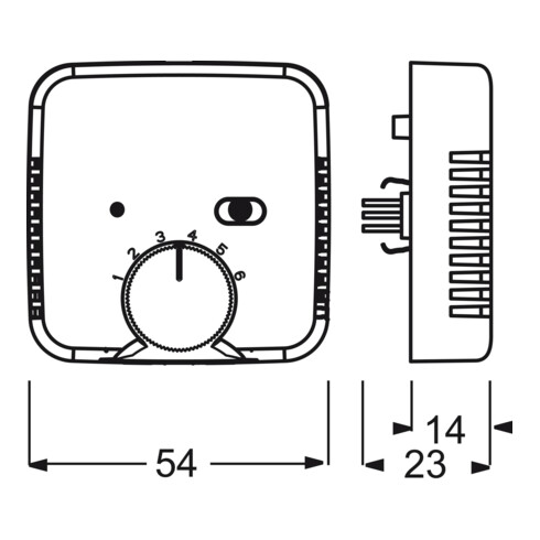 Busch-Jaeger Raumtemp.regler-Einsatz 230V, 10A 1095 UTA