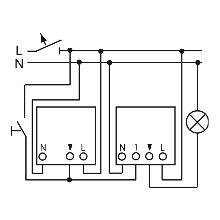 Busch-Jaeger Relais universel encastré UP 230V 2300W/VA 6401 U-102
