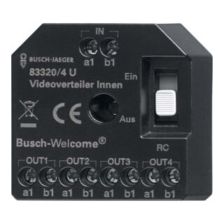 Busch-Jaeger Répartiteur vidéo actif encastré 83320/4 U