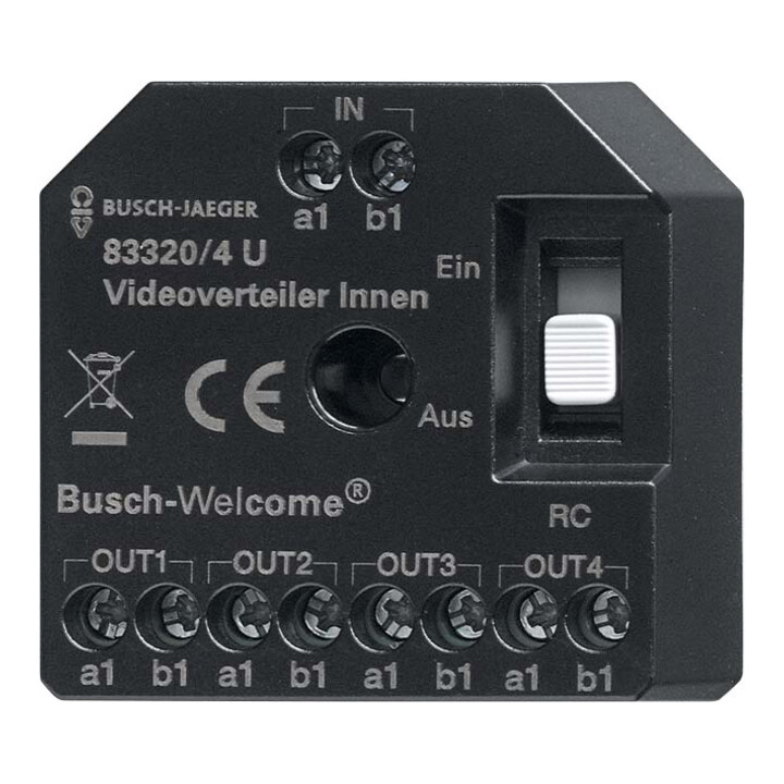 Busch-Jaeger Répartiteur vidéo actif encastré 83320/4 U
