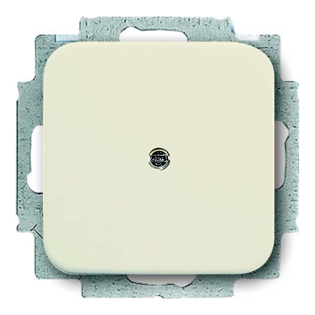 Busch-Jaeger Rosace aveugle blanche avec bague de support 2538-212