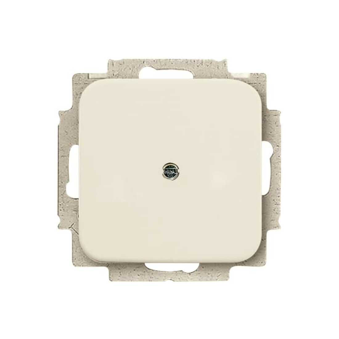 Busch-Jaeger Rosace aveugle blanche avec bague de support 2538-212