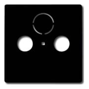 Busch-Jaeger Rosace centrale anthracite pour prise antenne 2 trous 1743-81-1