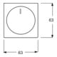 Busch-Jaeger Rosace centrale anthracite pour variateur rotatif 6540-81-102