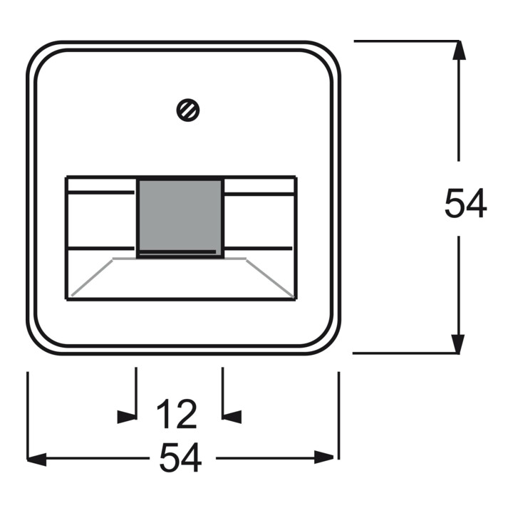 Busch-Jaeger Rosace centrale aws pour boîte de connexion UAE 1f 1803-214