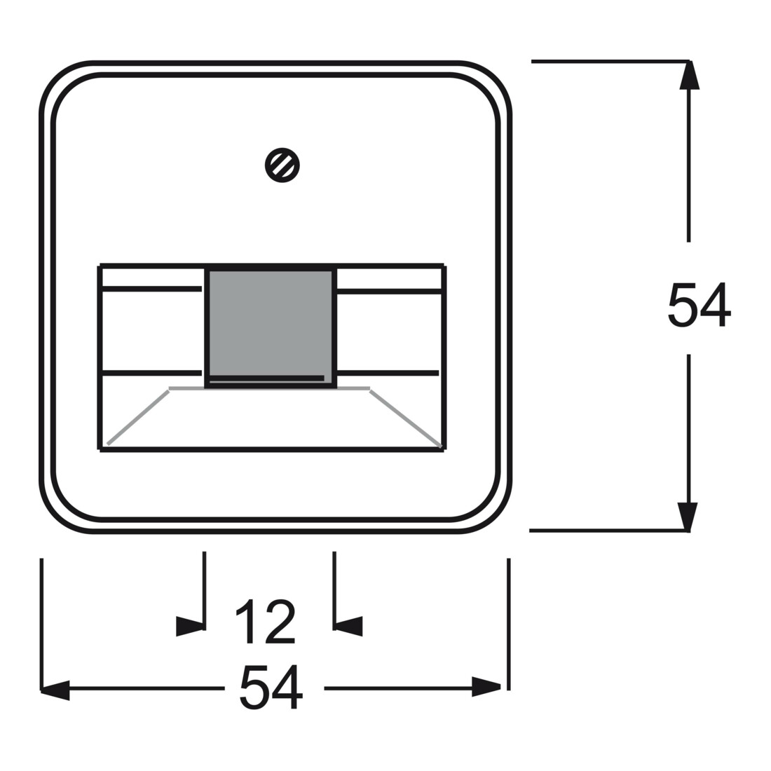 Busch-Jaeger Rosace centrale aws pour boîte de connexion UAE 1f 1803-214