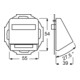 Busch-Jaeger Rosace centrale aws pour connecteur 1758-214