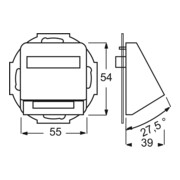 Busch-Jaeger Rosace centrale aws pour connecteur 1758-214-4