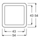 Busch-Jaeger Rosace centrale aws pour Infolicht 2562-214