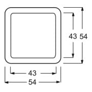 Busch-Jaeger Rosace centrale aws pour Infolicht 2562-214-4