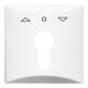 Busch-Jaeger Rosace centrale blanc alpin pour demi-cylindre Profil 2155 PZ-34