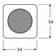 Busch-Jaeger Rosace centrale blanc alpin pour haut-parleur EB 8253-214