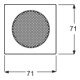 Busch-Jaeger Rosace centrale blanc alpin pour haut-parleur EB 8253-74