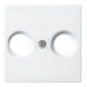 Busch-Jaeger Rosace centrale blanc alpin pour prise antenne 2531-914