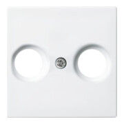 Busch-Jaeger Rosace centrale blanc alpin pour prise antenne 2531-914-3