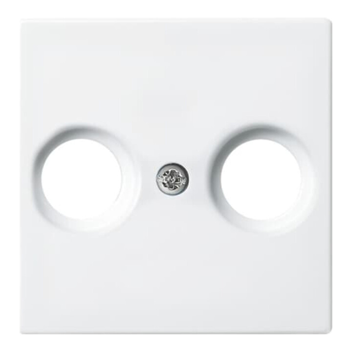 Busch-Jaeger Rosace centrale blanc alpin pour prise antenne 2531-914