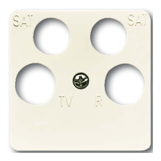 Busch-Jaeger Rosace centrale blanche antenne, 4 voies 1743/10-04-212