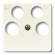 Busch-Jaeger Rosace centrale blanche antenne, 4 voies 1743/10-04-212-1