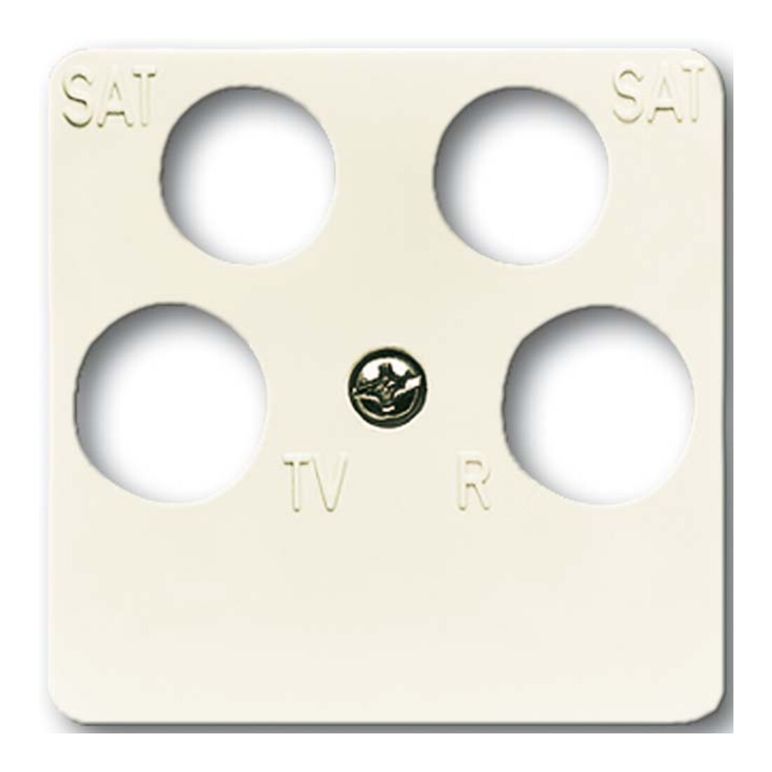 Busch-Jaeger Rosace centrale blanche antenne, 4 voies 1743/10-04-212