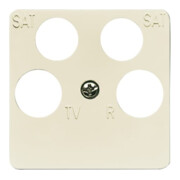 Busch-Jaeger Rosace centrale blanche antenne, 4 voies 1743/10-04-212-3