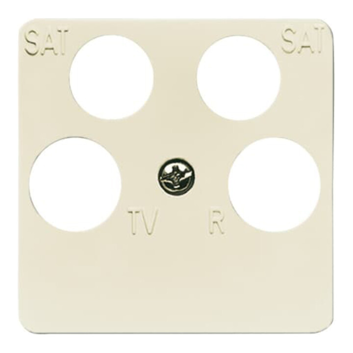 Busch-Jaeger Rosace centrale blanche antenne, 4 voies 1743/10-04-212