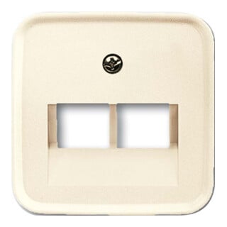 Busch-Jaeger Rosace centrale blanche pour boîte de connexion UAE 2f 1803-02-212