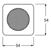 Busch-Jaeger Rosace centrale blanche pour haut-parleur EB 8253-212-4