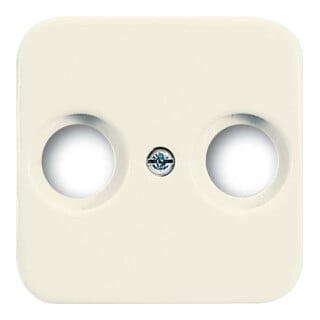Busch-Jaeger Rosace centrale blanche pour prise antenne 2 trous 2531-212