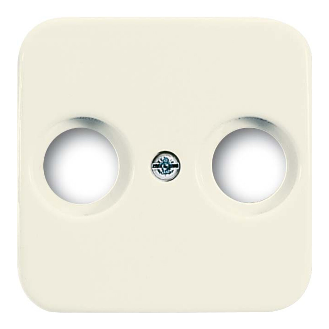 Busch-Jaeger Rosace centrale blanche pour prise antenne 2 trous 2531-212