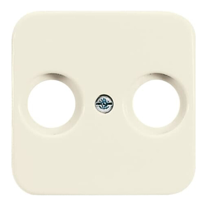 Busch-Jaeger Rosace centrale blanche pour prise antenne 2 trous 2531-212