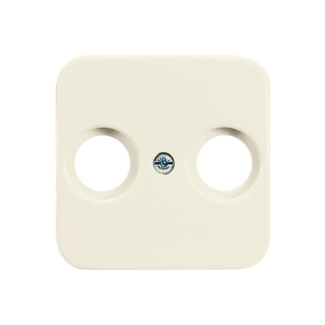 Busch-Jaeger Rosace centrale blanche pour prise antenne 2 trous 2531-212