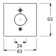 Busch-Jaeger Rosace centrale dav/sws 22,5 mm appareils de commande 2533-84