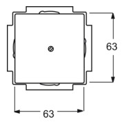 Busch-Jaeger Rosace centrale eds cache-mastic avec bague de support 1742-866-4
