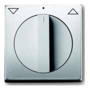Busch-Jaeger Rosace centrale inox pour volet roulant avec poignée tournante 1740-866-1