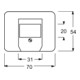 Busch-Jaeger Rosace centrale lisse stws pour UAE/TAE/LS 1766-24G