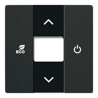 Busch-Jaeger Rosace centrale RTR noir mat 6235-885