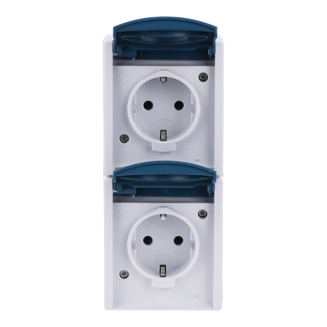 Busch-Jaeger Schuko-Steckdose 2f.gr/bgn senkrecht 20-02 EW-53