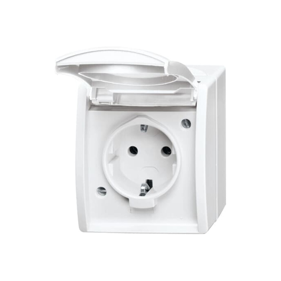Busch-Jaeger Schuko-Steckdose mit Klappdeckel 20 EW-54