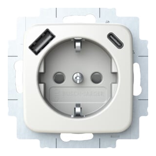 Busch-Jaeger SCHUKO Steckdose USB-A+C 20 EUCB2USBAC-214