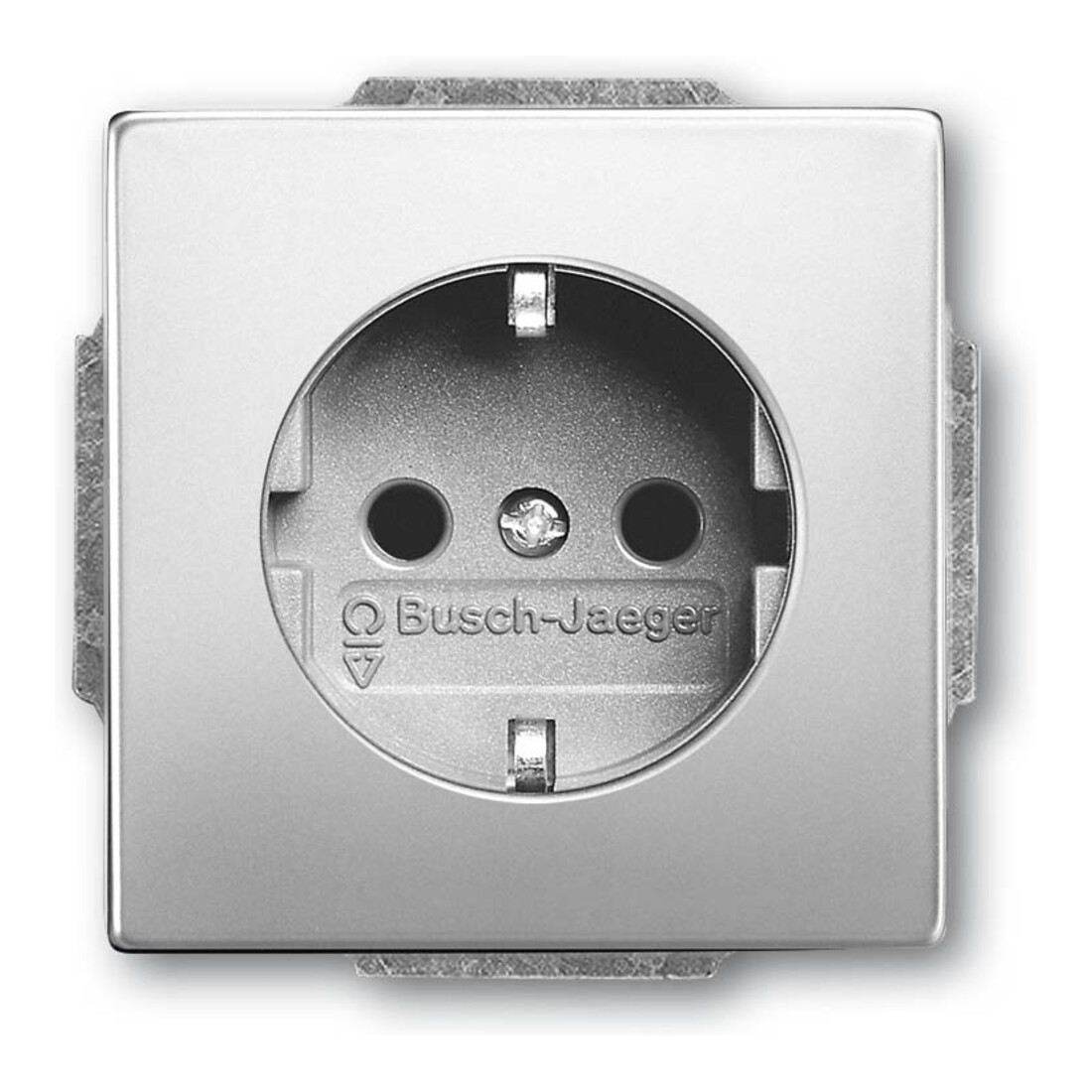 Busch-Jaeger SCHUKO Steckdosen-Einsatz edelstahl 2300 EUCB-866