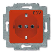 Busch-Jaeger SCHUKO Steckdosen-Einsatz rot RAL3020 20 EUC/DV-217-101-3