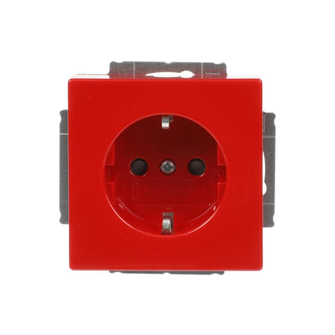 Busch-Jaeger SCHUKO Steckdosen-Einsatz rot RAL3020 20 EUCKS-12-82-101