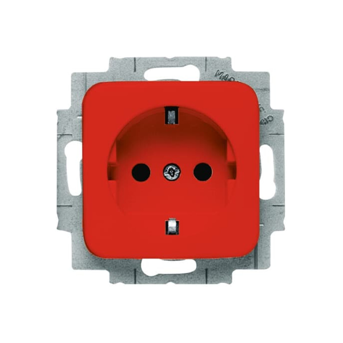 Busch-Jaeger SCHUKO Steckdosen-Einsatz rot RAL3020 20 EUCKS-217-101