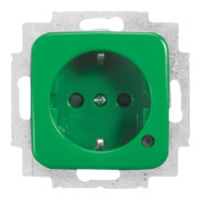 Busch-Jaeger Schuko-Steckdoseneinsatz grün RAL 6032 20 EUCBL-13-212-101-1