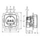 Busch-Jaeger Schuko-Steckdoseneinsatz grün RAL 6032 20 EUCBL-13-212-101-3