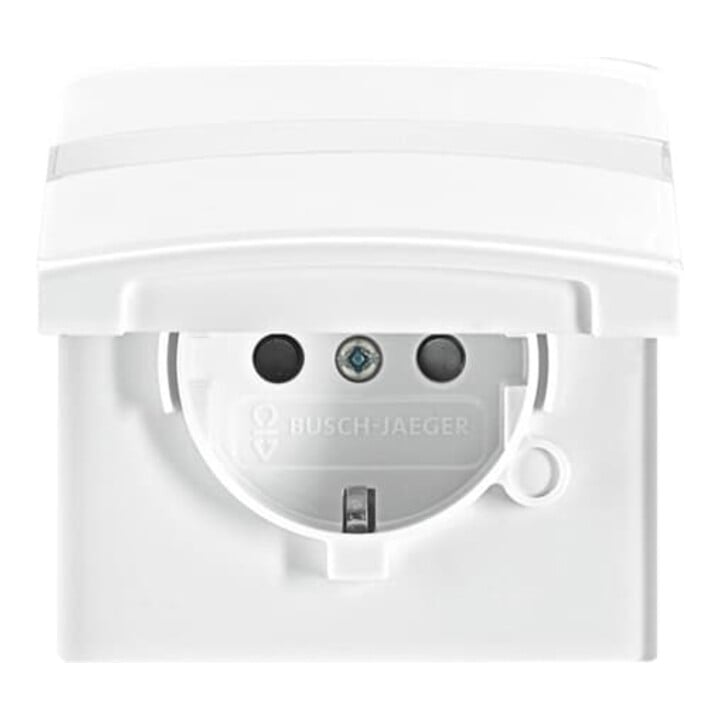 Busch-Jaeger Schuko-Steckdoseneinsatz IP44 alpinweiß 20 EUGKBN-34-101